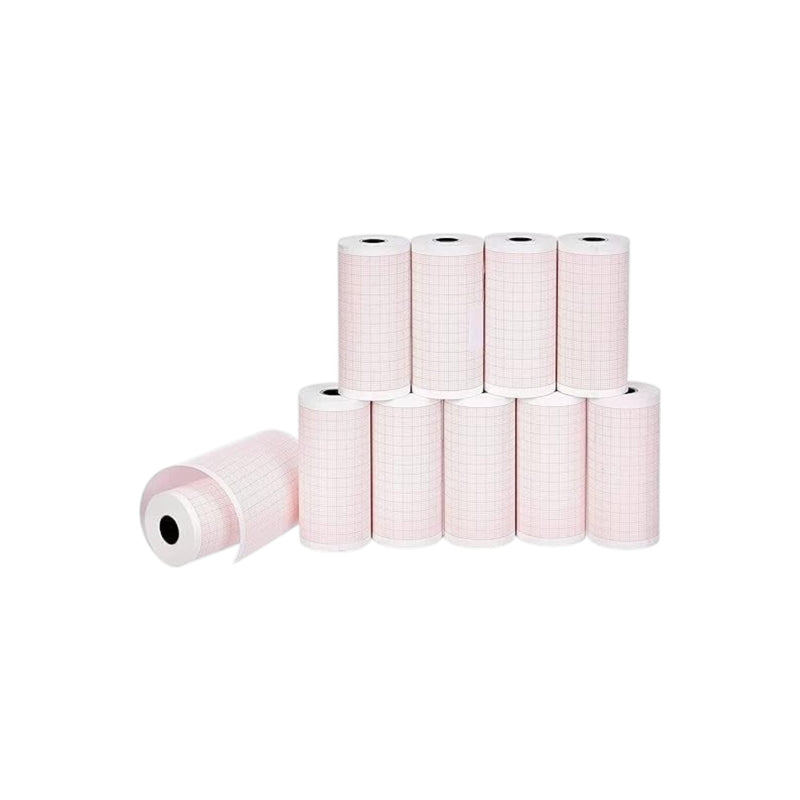 110mm x 20m Thermal ECG Paper Roll Pack of 10 Compatible with Contec 600G and BPL 8108 ECG Machines