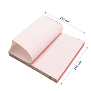 210mm x 295mm A4 ECG Paper Z Fold Premium Thermal Recording Paper for 12 Channel ECG Machines