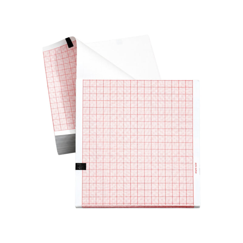 210 x 280mm Z Fold Thermal ECG Paper 200 Sheets Compatible with Schiller AT-2 AT-2 Plus and AT-102 ECG Machines