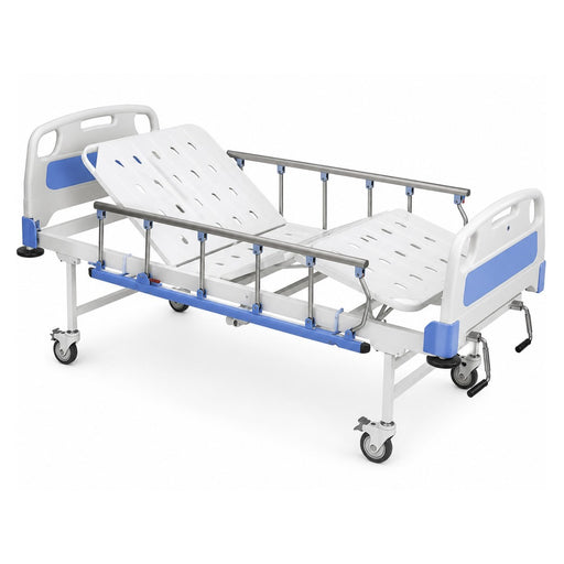 three fold manual hospital Fowler bed with plastic construction