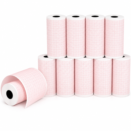3 Channel ECG Recording Paper Roll 80mm x 20m for ECG Machine