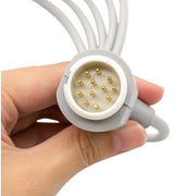 Philips Compatible 12 Pin monitor connector and 5 clip-type lead connectors.