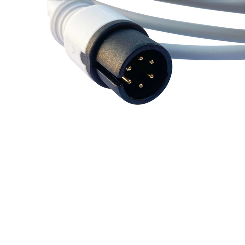 6 Pin ECG Patient Monitor Cable with 3 Lead Snap AHA Compatible with GE Mindray Philips and Zoll
