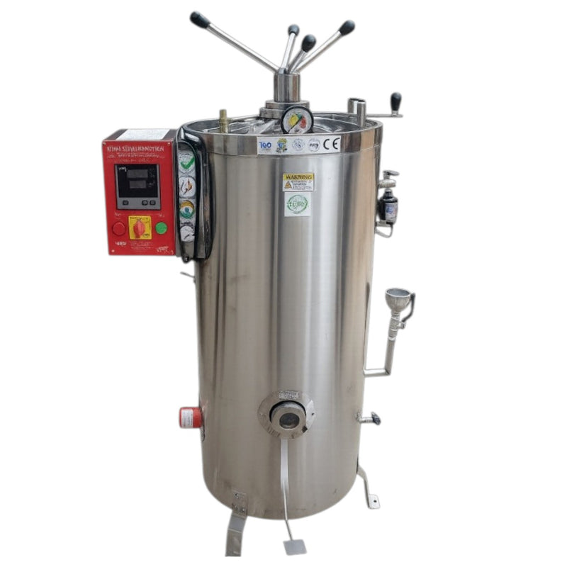 APS high pressure vertical steam sterilizer with stainless steel basket