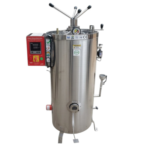 APS high pressure vertical steam sterilizer with stainless steel basket