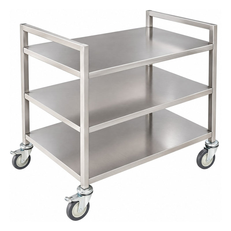 Stainless Steel Open CSSD Trolley for Baskets and Trays 