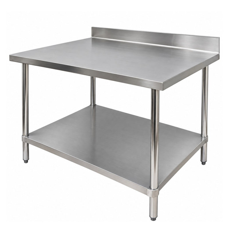 Stainless Steel Work Table with Lower Storage Shelf for Hospital and CSSD.