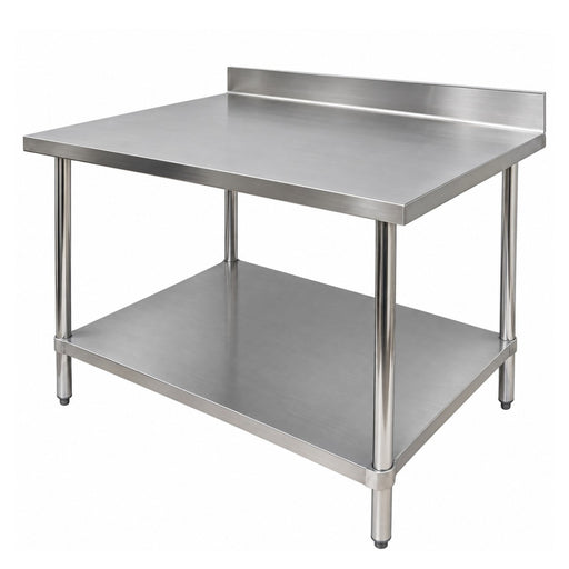 Stainless Steel Work Table with Lower Storage Shelf for Hospital and CSSD.
