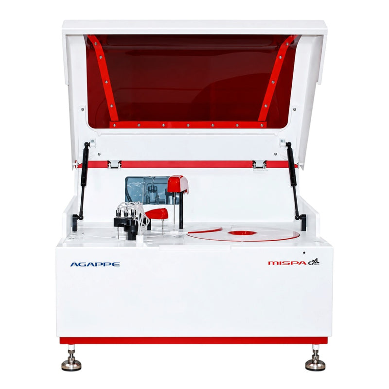 Agappe Mispa CXL Pro Plus analyzer with multi-function sample and reagent carousel