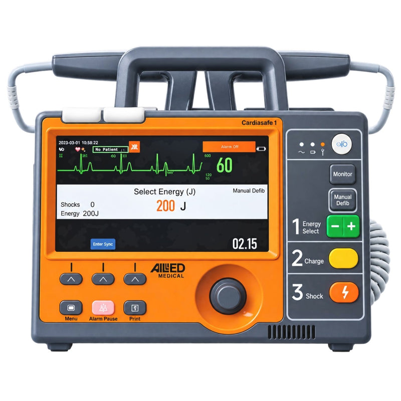 Allied Cardiasafe-I portable defibrillator monitor for ICU and emergency care