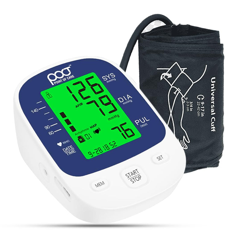 BP SPOT PBM-09 Advance Digital Blood Pressure Monitor | Rechargeable, High Accuracy, Large Display, Type C USB Charging | 3 Years Warranty