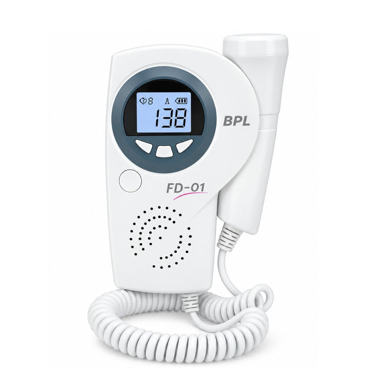 BPL FD-01 fetal Doppler with backlit LCD display