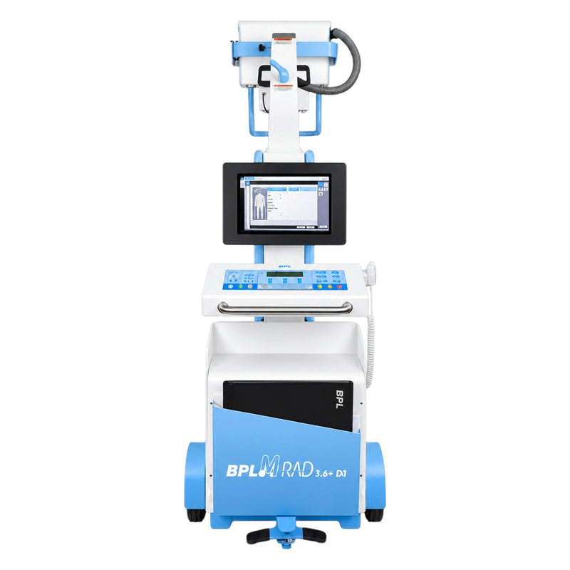 BPL M-Rad 3.5 DR mobile X-ray machine with 12.3-inch full-touch control panel