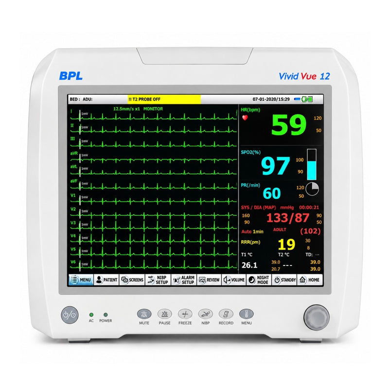Refurbished BPL Vivid Vue 12 multi-parameter patient monitor