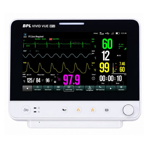 BPL Vivid Vue M10 portable patient monitor with rechargeable battery
