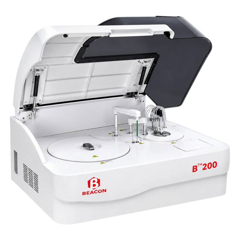 Beacon Beaconic B200 fully automatic analyzer with 44 semi-permanent Pyrex cuvettes