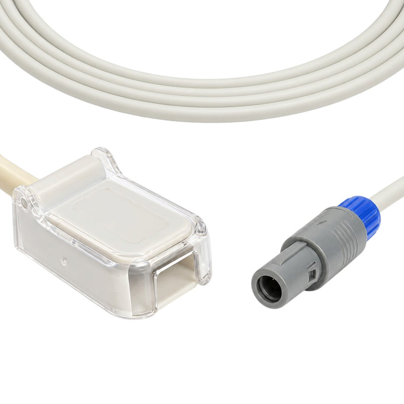 2.5-metre white SpO₂ extension cable for compatible Biolight equipment