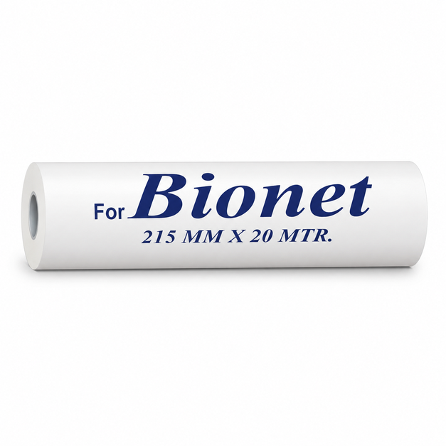 Bionet-ECG-Paper-Roll-A4-Size-(215 mm × 20 Meter) – Pack of 5 Rolls
