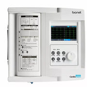 Bionet CardioTouch 3000 ECG machine displaying simultaneous 12-channel ECG waveforms