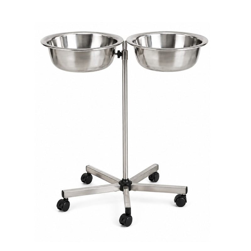 Biotronix Instruments double stainless steel wash basin stand