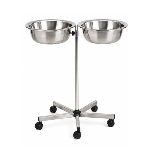Biotronix Instruments double stainless steel wash basin stand