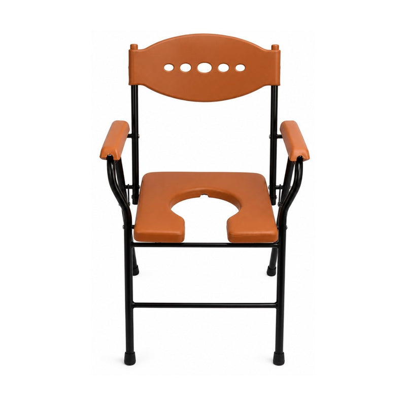 Biotronix Instruments folding commode chair with backrest