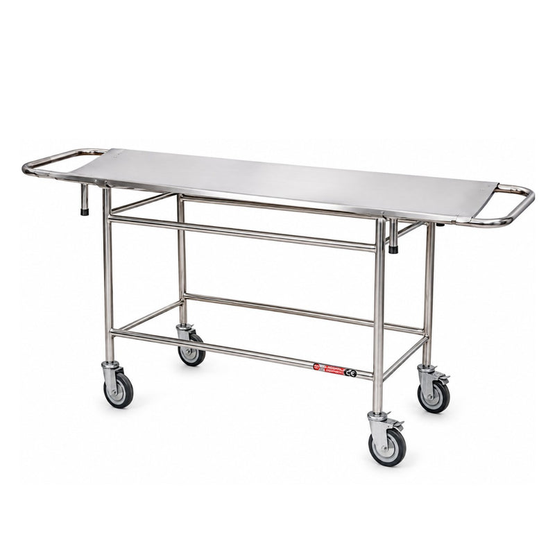 Biotronix Instruments folding mild steel stretcher trolley