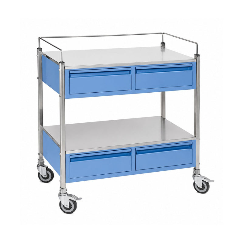 Biotronix Instruments medicine trolley with four drawers