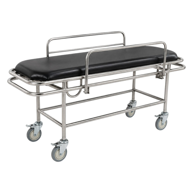 Biotronix Instruments stainless steel patient stretcher trolley
