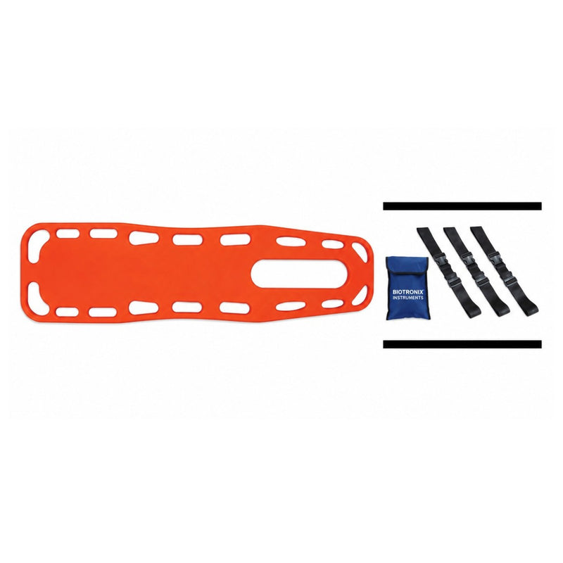 Biotronix Instruments spine board stretcher for emergency patient transport