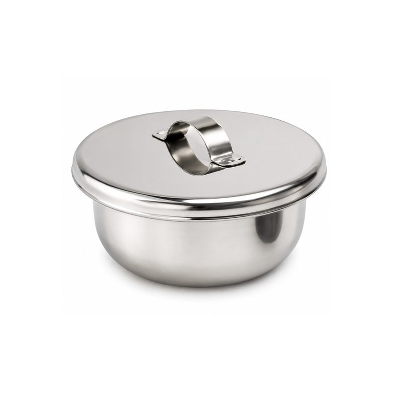 Biotronix Instruments stainless steel gallipot with cover