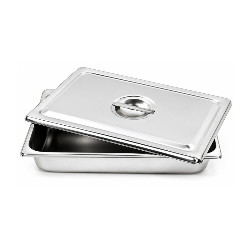 Biotronix Instruments stainless steel instrument tray with cover