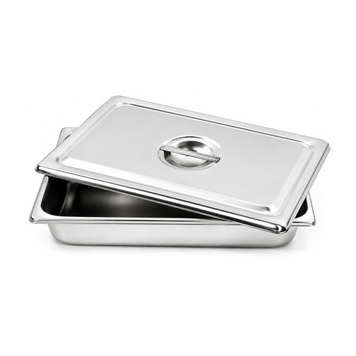 Biotronix Instruments stainless steel instrument tray with cover