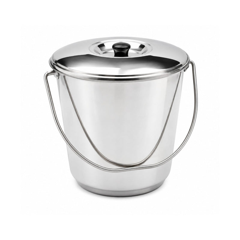 Biotronix Instruments stainless steel pail with cover