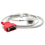 White TPU cable for compatible SpO₂ monitoring equipment