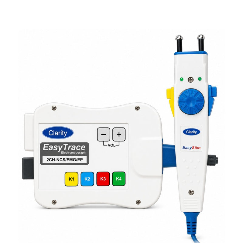 Clarity EasyTrace CMEMG-02 EMG Machine for EMG, NCS, and Evoked Potential testing available at Health Yantra Store