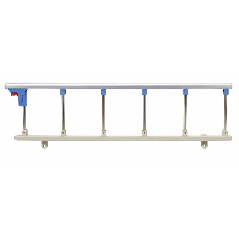 collapsible aluminum hospital bed side rail for patient safety