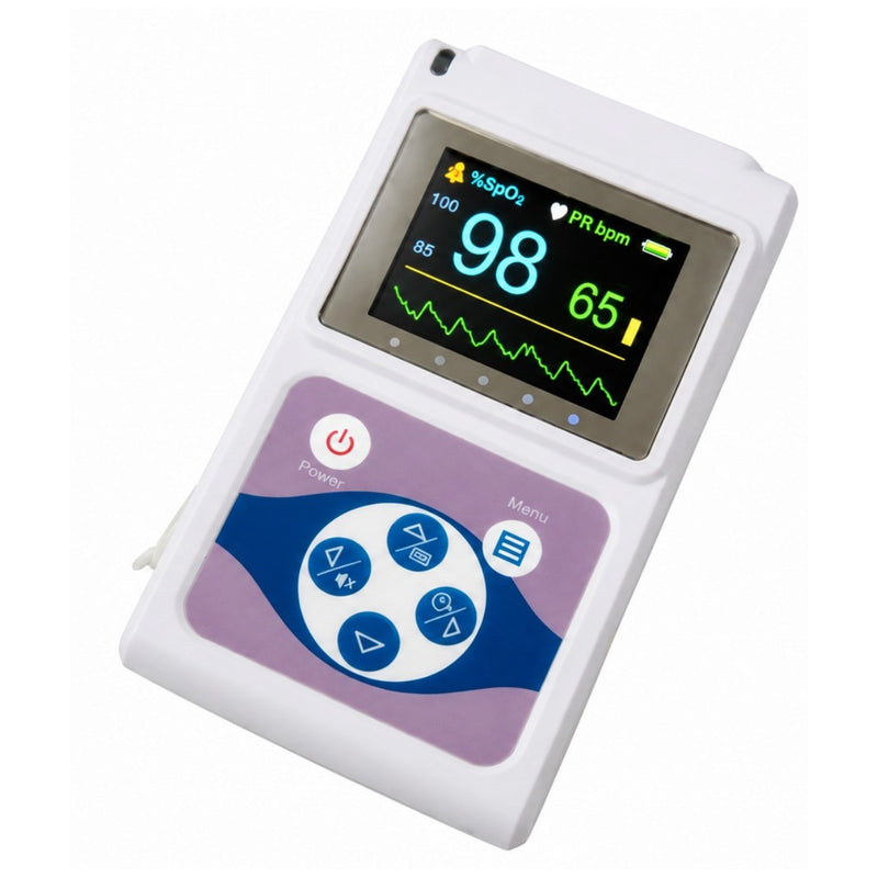 Contec CMS-60D pulse oximeter with waveform display handheld SpO2 monitor