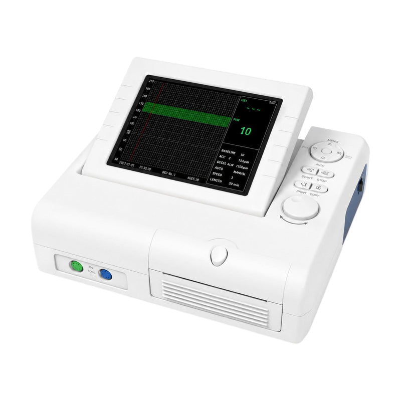 Contec CMS800G CTG Machine fetal monitor with 8-inch colour LCD, thermal printer and fetal heart monitoring available at Health Yantra Store