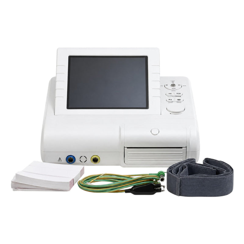 Contec CMS800G CTG Machine fetal monitor with 8-inch colour LCD, thermal printer and fetal heart monitoring available at Health Yantra Store