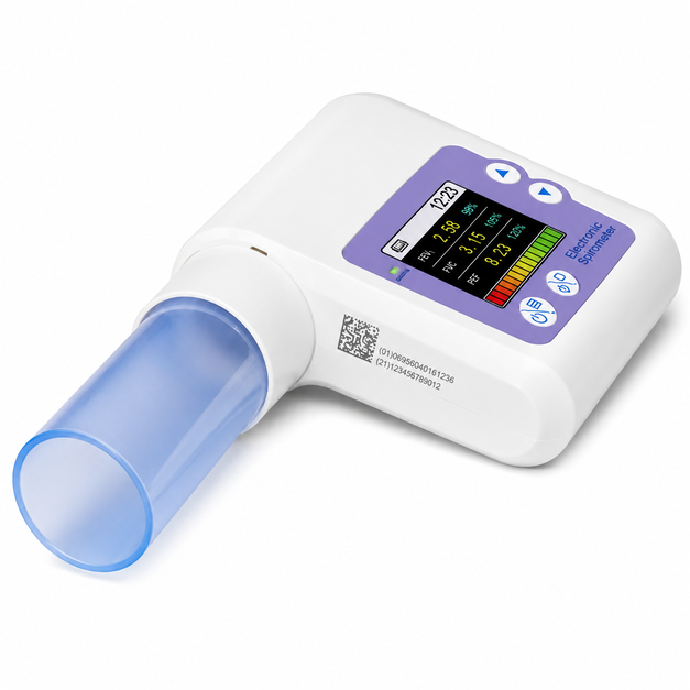 CONTEC SP10 Pulmonary Function Lung Volume Check Spirometer with USB connectivity, PC software, color LCD display and rechargeable battery Health Yantra Store