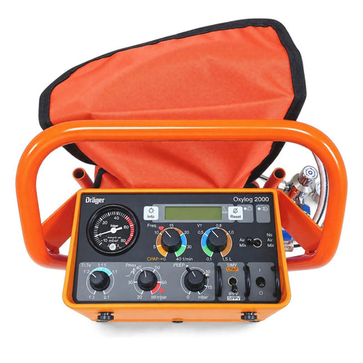 Refurbished Dräger Oxylog 2000 emergency transport ventilator