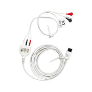 Universal ECG Cable 6 Pin Direct 3 Leads Snap AHA Compatible with Mindray EDAN GE Nihon Kohden Patient Monitors