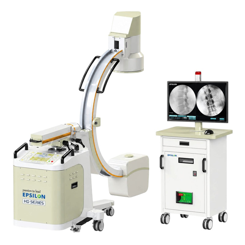 Dual 19-inch LED monitor configuration for the Epsilon mobile C-arm
