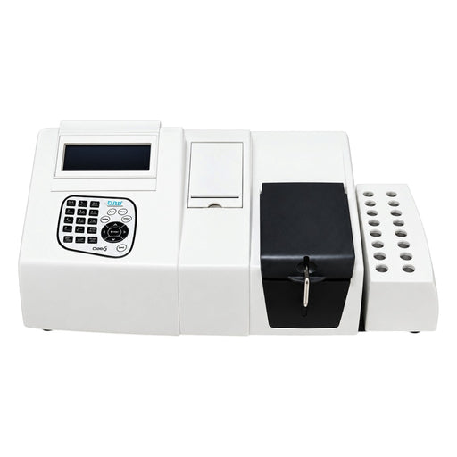 Front view of the Erba Chem 6 semi-automated biochemistry analyzer