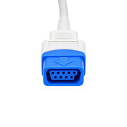 White TPU cable for a compatible pulse oximetry monitoring setup