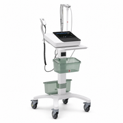 GE MAC 5 A5 Resting ECG Machine with 12-lead ECG recording, 8.4-inch color touchscreen, automatic ECG interpretation, Wi-Fi, Bluetooth, USB connectivity, rechargeable battery, and portable design for hospitals and clinics.