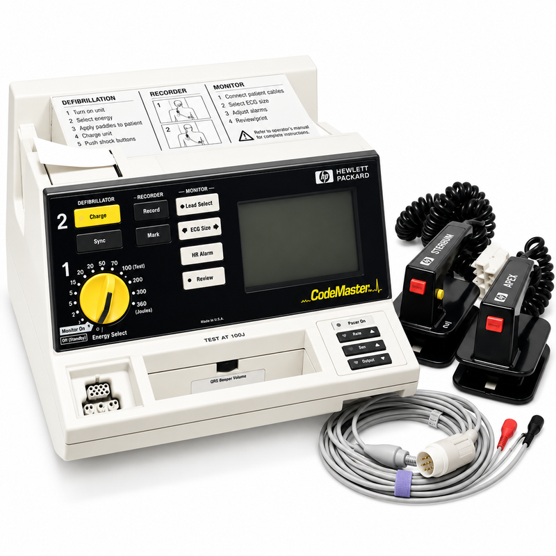 Refurbished Hewlett-Packard CodeMaster XL+ M1722B defibrillator