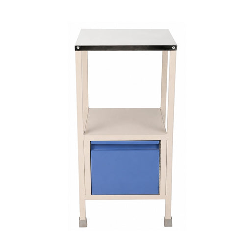 hospital bedside locker with storage cabinet and drawer