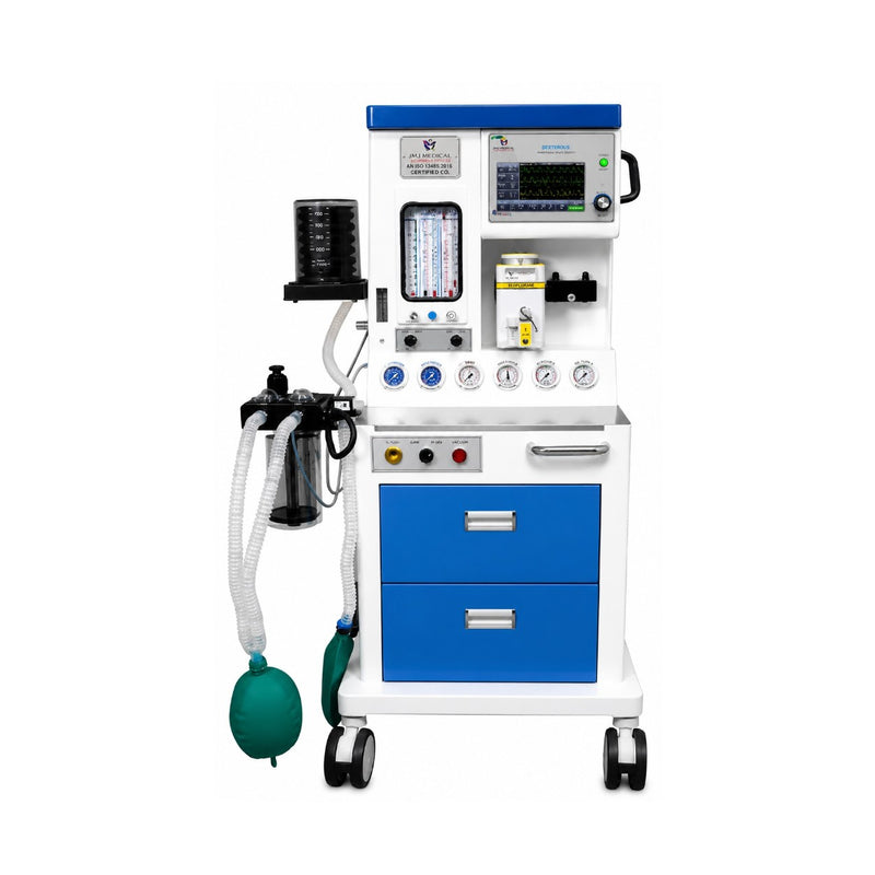JMJ Dexterous anesthesia workstation with 7-inch touchscreen display